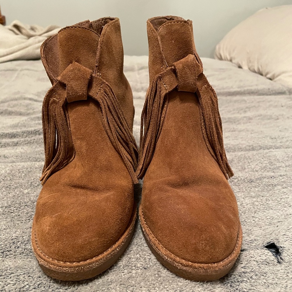 Ugg cognac ankle boots